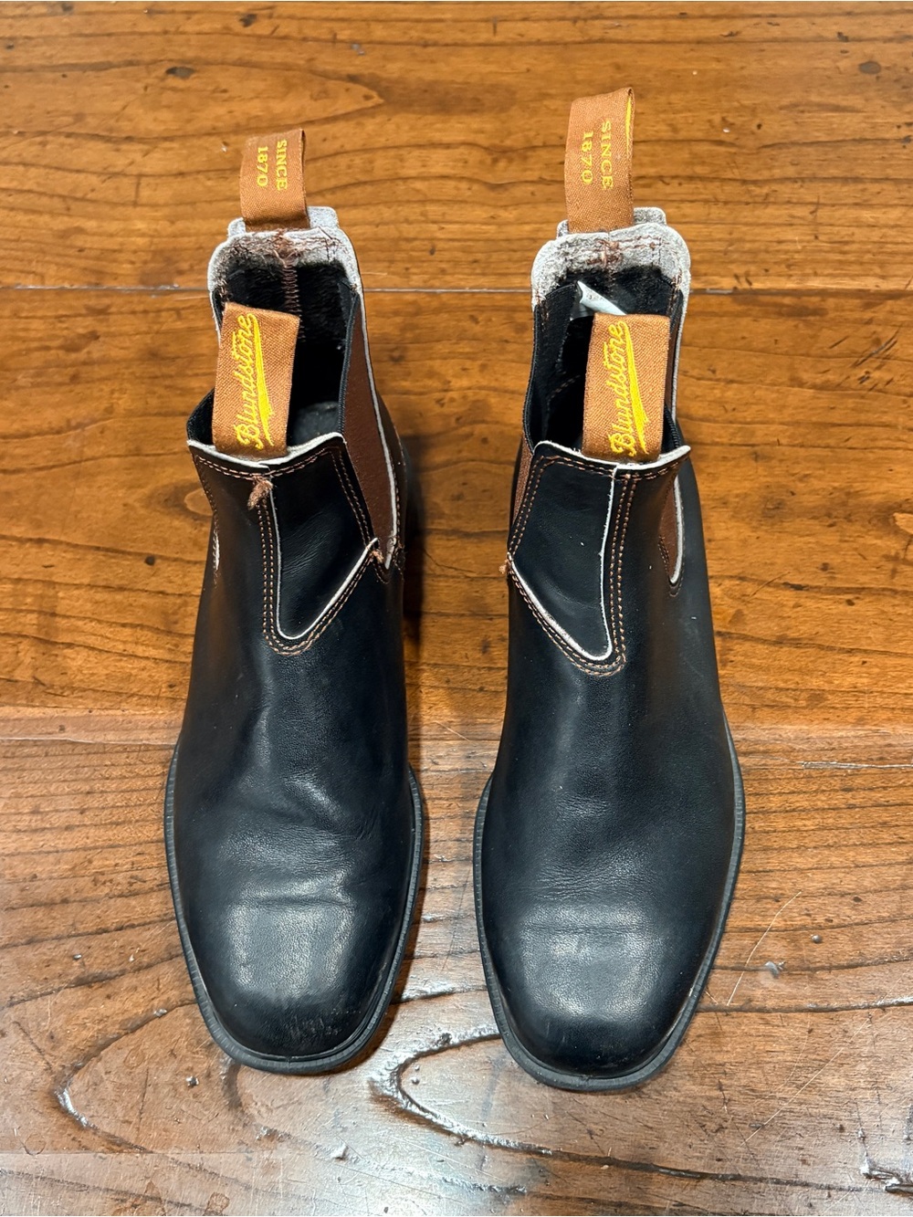 Blundstone Chisel Toe Dress Chelsea Boots Stout Square Toe Men's 10 (AU 9)